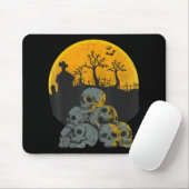 Halloween Skulls Heads Moon Skeleton Kostüme Kinde Mousepad (Mit Mouse)