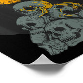 Halloween Skulls Heads Moon Skeleton Kostüme Kinde Poster (Ecke)