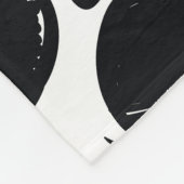 Halloween Skulls Knochen Doodle Muster Fleecedecke (Ecke)