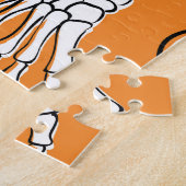 Halloween Skulls Knochen Doodle Muster Puzzle (Seite)