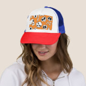Halloween Skulls Knochen Doodle Muster Truckerkappe (Beispiel)