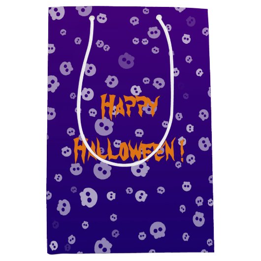 Halloween Skulls Mittlere Geschenktüte (Vorderseite)