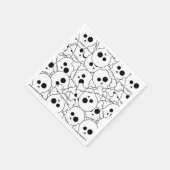 Halloween Skulls Musterpapier Napkins Serviette (Ecke)