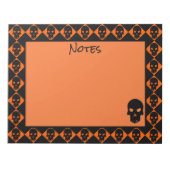 Halloween Skulls Notizblock (Vorderseite)