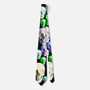 Halloween Skulls Pattern Krawatte