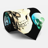 Halloween Skulls Pattern Krawatte (Gerollt)