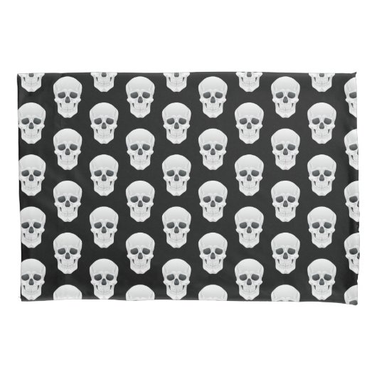 Halloween Skulls Pillowcase Kissenbezug (Vorderseite)