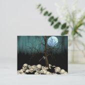 Halloween Skulls Postkarte (Stehend Vorderseite)