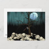 Halloween Skulls Postkarte (Vorne/Hinten)