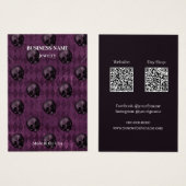 Halloween Skulls QR Code Jewelry Business Necklace (Vorne & Hinten)