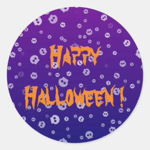 Halloween Skulls Runder Aufkleber