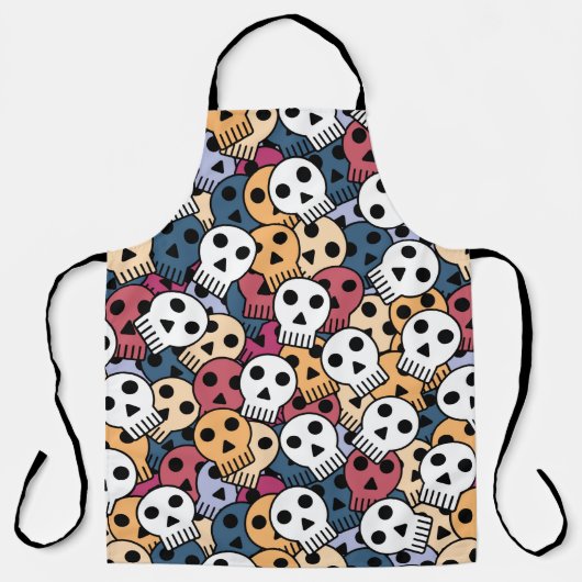Halloween-Skulls Schürze (Vorderseite)
