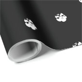 Halloween Skulls schwarz-weiß Geschenkpapier (Rolleneckpunkt)