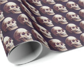 Halloween Skulls: Spooky Seamless Muster. Geschenkpapier (Rolleneckpunkt)