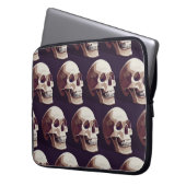 Halloween Skulls: Spooky Seamless Muster. Laptopschutzhülle (Vorderseite Links)