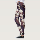 Halloween Skulls: Spooky Seamless Muster. Leggings (Links)