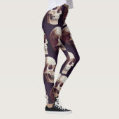 Halloween Skulls: Spooky Seamless Muster. Leggings (Rechts)