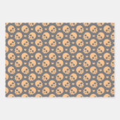 Halloween Skulls & Sweet Hearts Wrapping Paper Geschenkpapier Set (Vorderseite 2)