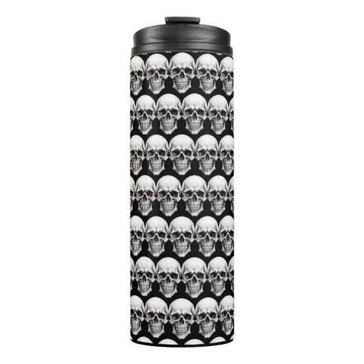 Halloween Skulls Thermosbecher (Vorderseite)