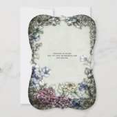 Halloween Skulls Trendy Party lädt Wassercolor ein Einladung (Rückseite)