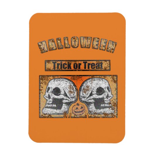 Halloween Skulls - Trick oder Treat Worldof Magnet (Vertikal)