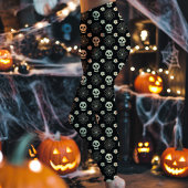 Halloween Skulls und Blume Muster Leggings