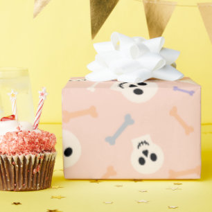 Halloween Skulls und Knochen Niedliches Wrapping P Geschenkpapier