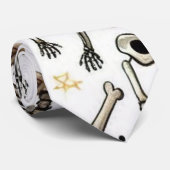 Halloween Skulls und Skelette Krawatte (Gerollt)