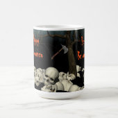 Halloween Skulls und Zitat Kaffeetasse (Mittel)