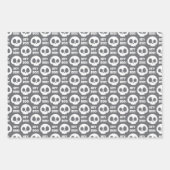 Halloween Skulls Wrapping Paper Flat Sheet Set 3 Geschenkpapier Set (Vorderseite 3)