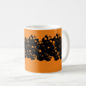 Halloween-Skulptur schwarz Kaffeetasse (VorderseiteRechts)