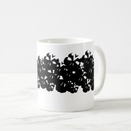 Halloween-Skulptur Schwarz-weiß Kaffeetasse