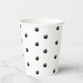 Halloween-Skulpturen Schwarz-Weiß-Party Pappbecher (Rechts)