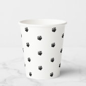 Halloween-Skulpturen Schwarz-Weiß-Party Pappbecher (Vorderseite)