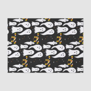 Halloween Skurrile Geister & Maiskörner Benutzerde Seidenpapier