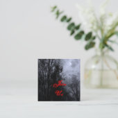 Halloween Sky and Ravens Invest Business Card Begleitkarte (Stehend Vorderseite)