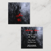 Halloween Sky and Ravens Invest Business Card Begleitkarte (Vorne/Hinten)