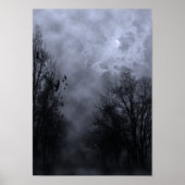 Halloween Sky mit Ravens Blue Mist Poster (Vorne)