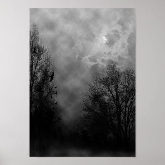 Halloween Sky mit Ravens Poster (Vorne)