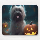 Halloween Skye Terrier mit Pumpkins Beängstigend Mousepad (Vorne)