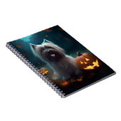 Halloween Skye Terrier mit Pumpkins Beängstigend Notizblock (Rechte Seite)