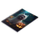 Halloween Skye Terrier mit Pumpkins Beängstigend Notizblock (Linke Seite)