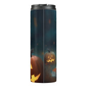 Halloween Skye Terrier mit Pumpkins Beängstigend Thermosbecher (Rückseite)