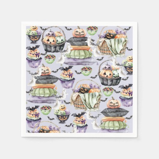 Halloween Sleepover Serviette (Vorderseite)