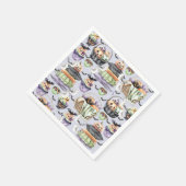 Halloween Sleepover Serviette (Ecke)