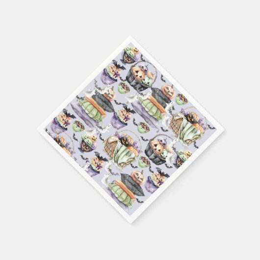 Halloween Sleepover Serviette (Ecke)