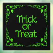 Halloween Slime Green Trick oder Treat Fensteraufkleber (Blatt 3)