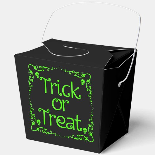 Halloween Slime Green Trick oder Treat Geschenkschachtel (Vorderseite)