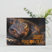 Halloween 🐍 "Slithering Spook-takular Einladung (Stehend Vorderseite)