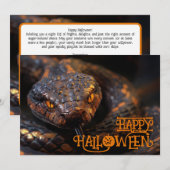 Halloween 🐍 "Slithering Spook-takular Einladung (Vorne/Hinten)